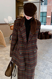 深秋新款格子呢子外套裙子两件套套装202A-2434-P215K315，女装套装/套裙，浙宝202