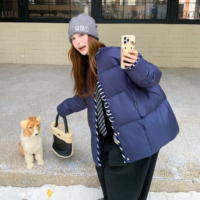 新款冬装现货韩版时尚宽松羽绒服202-5663-p325-k485，女装羽绒服，浙宝202