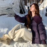 新款 韩版针织领拼接显白羽绒服外套202-5652-P395-K595-90绒,女装羽绒服,浙宝202, 新款 韩版针织领拼接显白羽绒服外套202-5652-P395-K595-90绒,女装羽绒服,浙宝202,