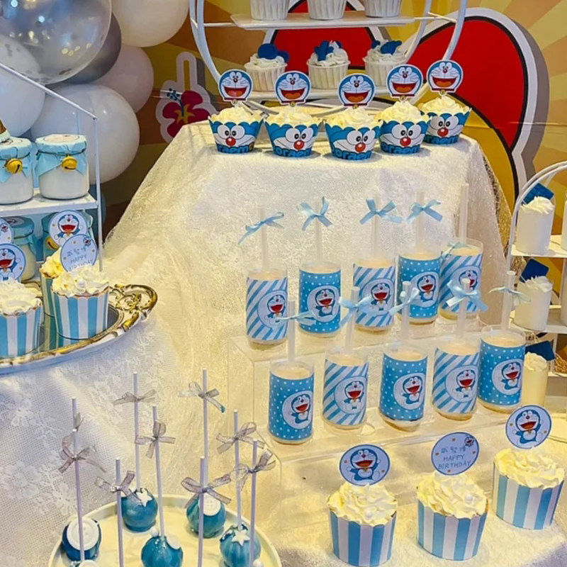 哆啦a梦甜品台蛋糕摆件插件生日