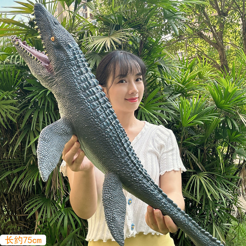 超大号软胶沧龙玩具仿真海洋动物恐龙模型侏罗纪苍龙儿童男孩礼物