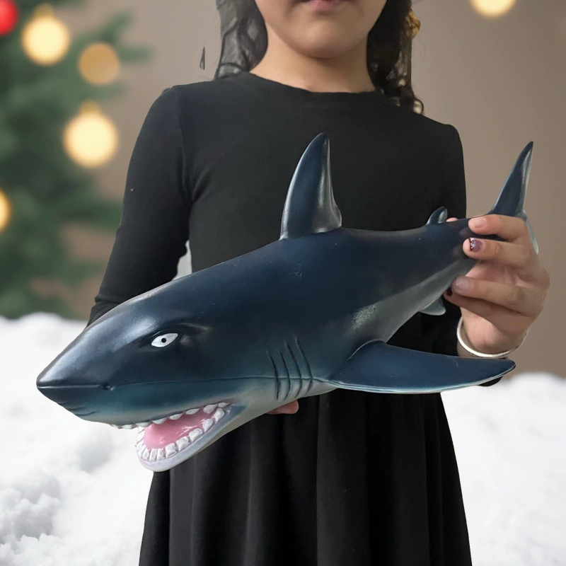 超大号仿真大白鲨软胶海洋生物海底动物模型玩具鲨鱼海豚儿童礼物