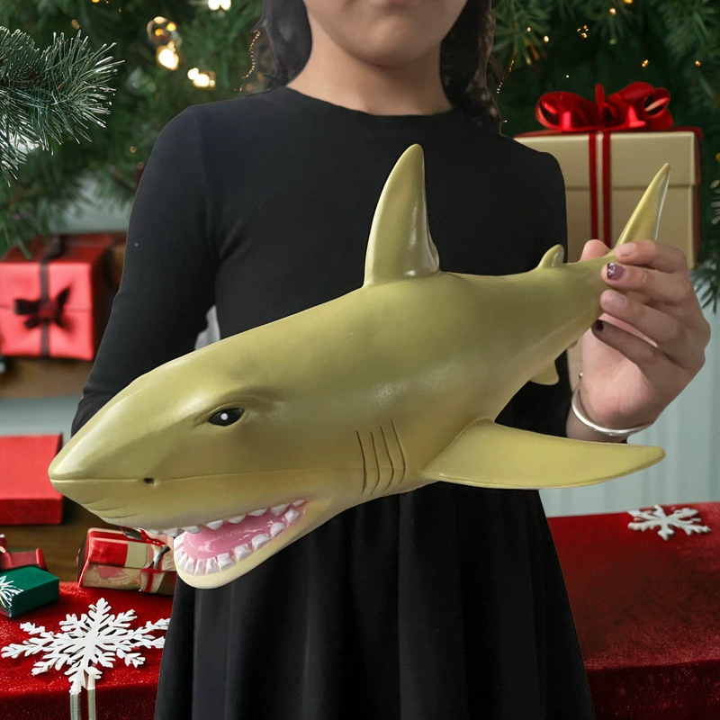 超大号仿真大白鲨软胶海洋生物海底动物模型玩具鲨鱼海豚儿童礼物