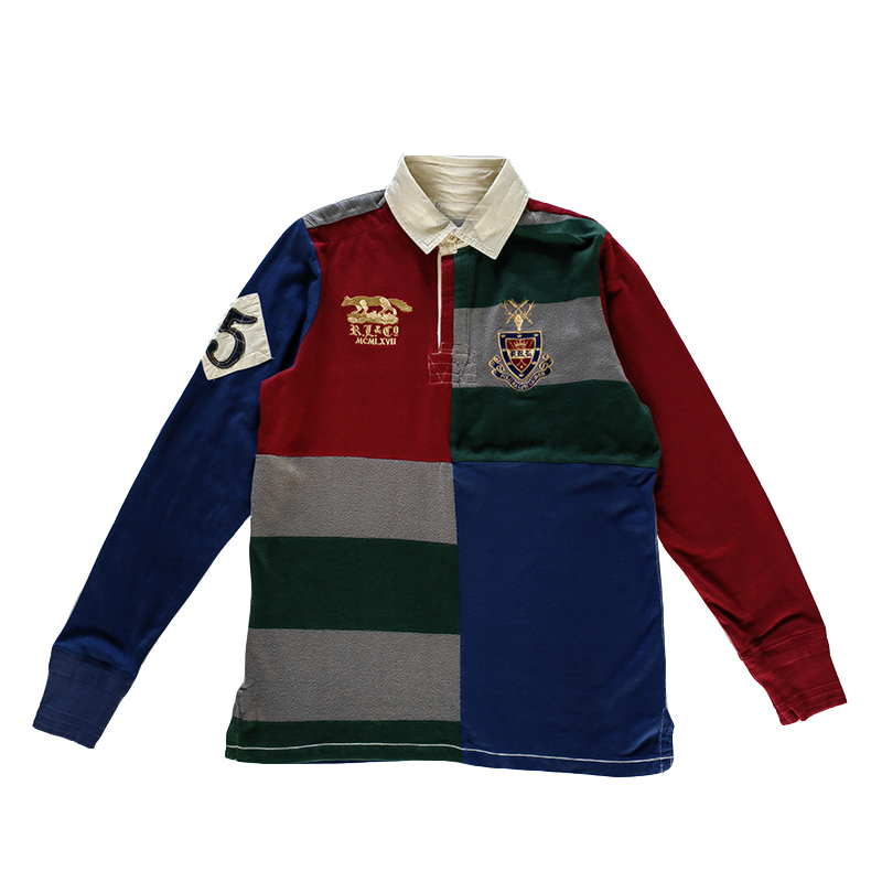 纯棉长袖翻领欧美时尚休闲男装