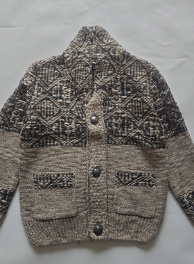 hydrogen男针织开衫潮牌骷髅标秋冬长袖保暖外套粗针毛衣潮牌外套