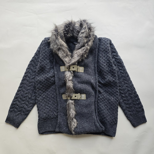 HYDROGEN毛领针织开衫