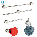 304不锈钢卫生间毛巾架套装 浴室五件套卫浴挂件套件毛巾杆