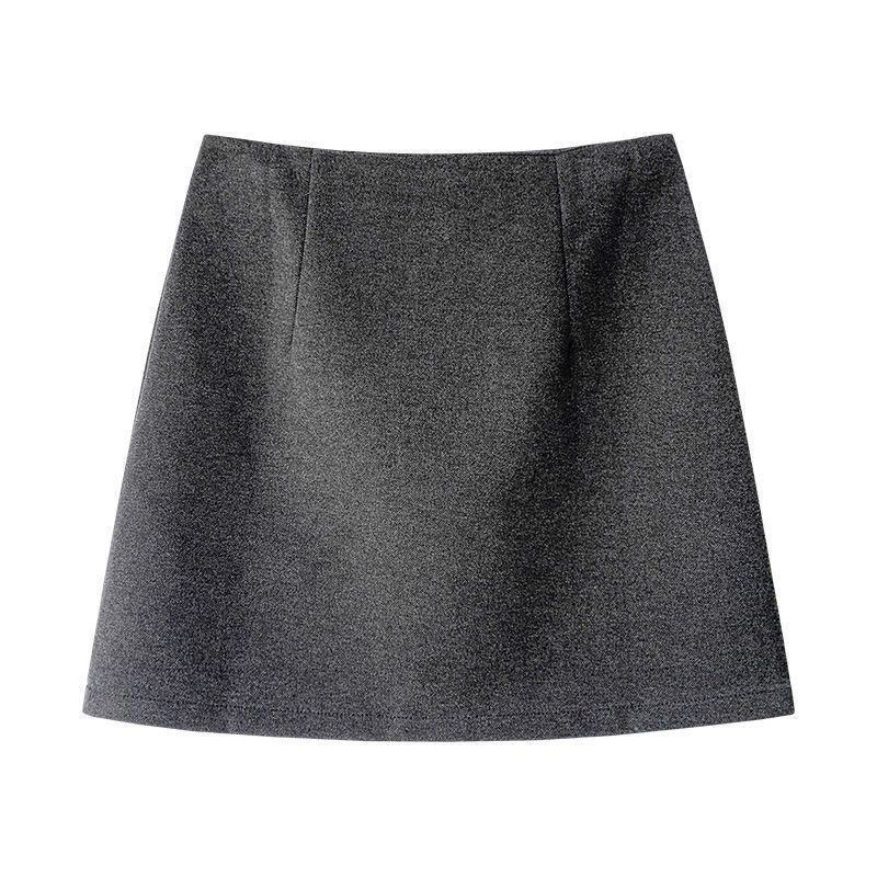 毛呢半身裙女春秋2026新款辣妹高腰侧开叉包臀裙裤小个子显瘦短裙,女装/女士精品,大码半身裙,淘宝优惠券,粉丝福利购,淘宝优惠卷