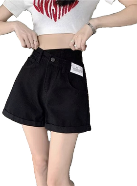 高腰牛仔短裤女春夏2025年新款
