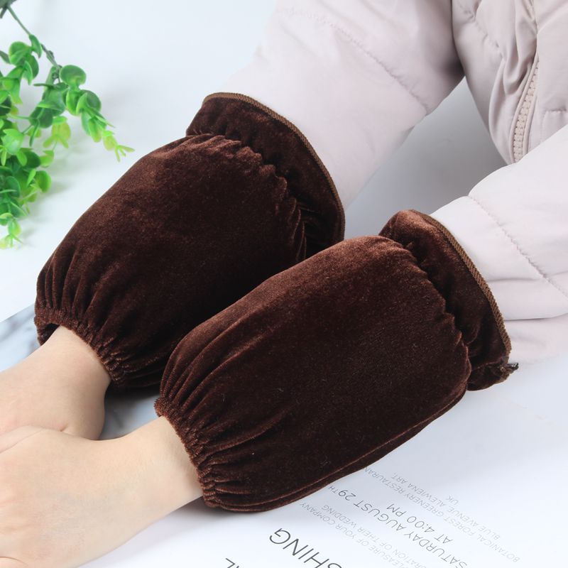 袖套女款防脏羽绒服专用2024新款秋冬季保暖短款办公室工作护袖头