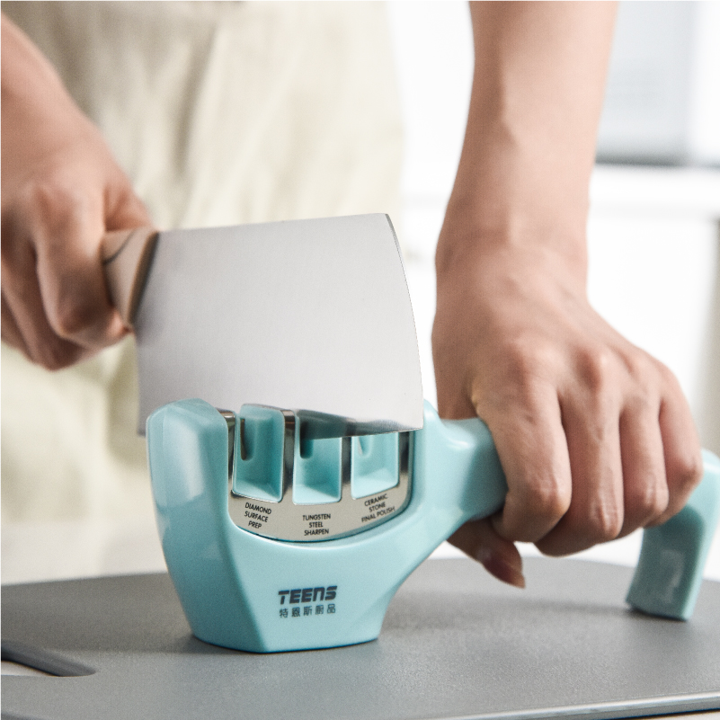 雅佳磨刀器家用磨刀石厨房菜刀快速手动剪刀多功能小型磨刀神器