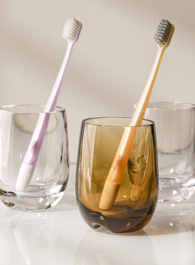 PC家用洗漱口杯刷牙杯子轻奢牙缸杯耐摔牙桶套装情侣牙刷杯透明