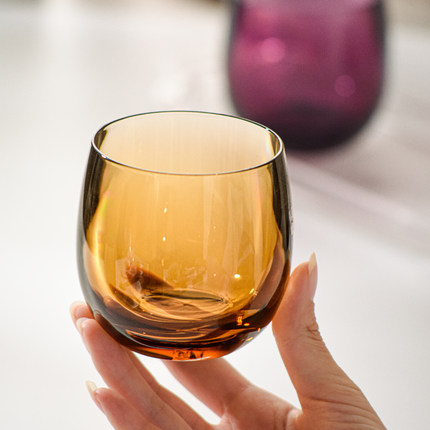 高档亚克力水杯餐厅防摔茶杯高级感塑料杯进口PC透明杯子酒店用杯