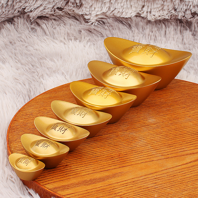 全铜实心元宝摆件压箱底聚宝盘