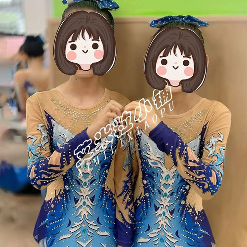 专业啦啦操比赛服装女健美操团体艺术体操竞技服儿童拉拉队演出服