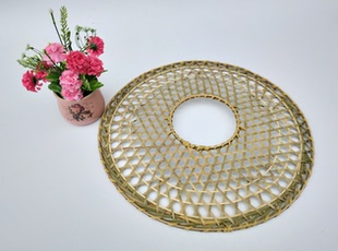 广东镂空斗笠竹编幕篱客家凉帽大侠帽舞台表演道具绿水青山舞蹈