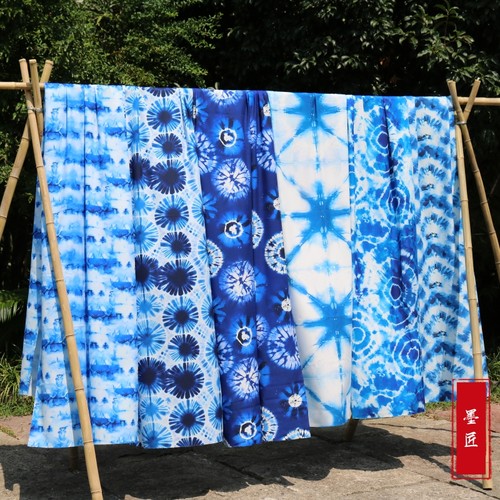 扎染图案幼儿园室内印花布料