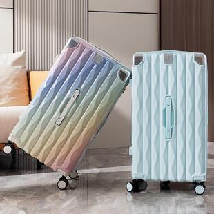 新款五轮大容量行李箱26多功能拉杆箱28高颜值海关密码锁旅行箱包