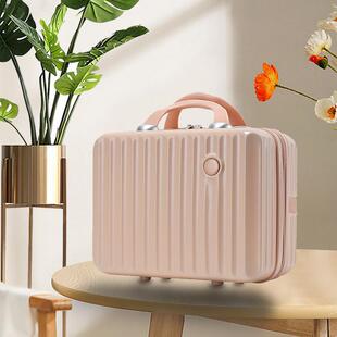 手提箱14寸行李箱化妆箱硬壳化妆包手拿行李箱伴手礼小手提箱