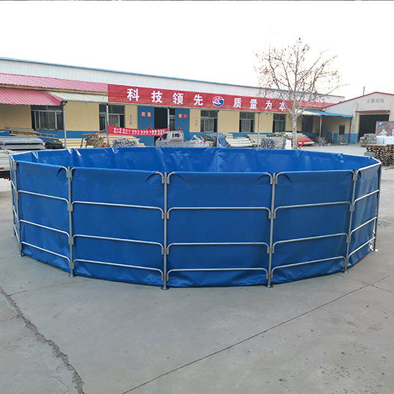圆形支架鱼池帆布养殖鱼池大型户外水池可折叠移动养便携便携折叠