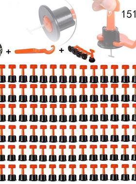 跨境151pcs瓷砖找平器厂家调平器十字塑料贴墙砖定位器调节器工具