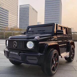 萨玛特新款儿童电动车四驱双座越野车遥控玩具车可坐宝宝