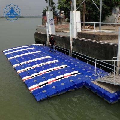 实力厂家直销浮筒码头水上漂浮平台 摩托艇码头浮筒塑料浮筒浮桥