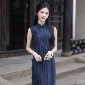 新中式 新款 改良旗袍女连衣裙国风气质高端显瘦 2026夏季 南风知无袖