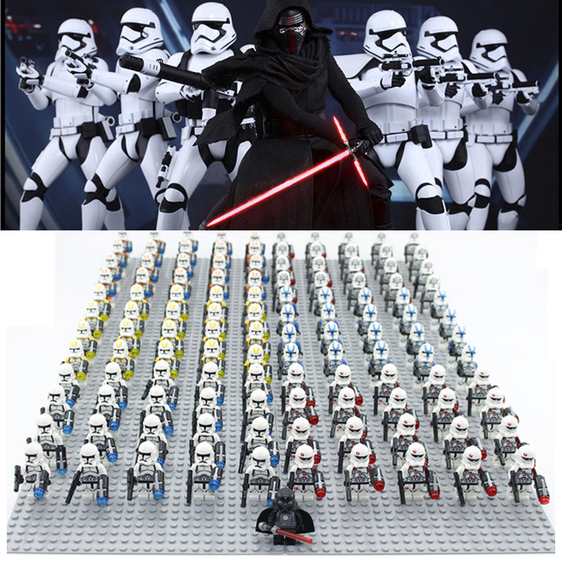 星球大战系列人仔小人偶机器人军事部队小兵模型拼装积木玩具