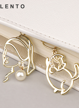 LALENTO手帐装饰电镀钻石U形曲别针手工书签笔记本饰品回形针