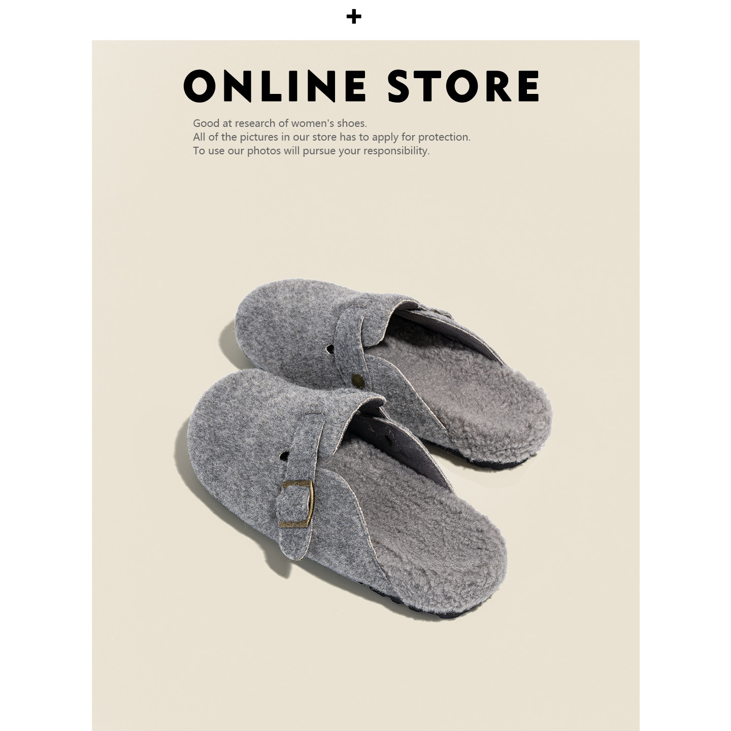 厚底内增高勃肯鞋女2025新款冬季包头博肯半拖鞋加绒保暖毛毛棉鞋