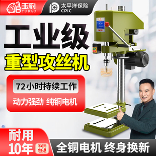 重型工业级台式 16套丝螺纹 攻丝机全自动小型电动攻牙机微型SWJ12