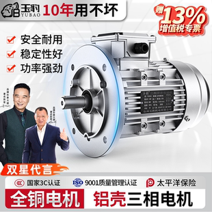 1.5 YS全铜铝壳电机0.37 1.1 0.75 2.2KW三相异步电动机380V 0.55