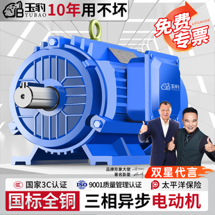 2.2 1.5 7.5KW电机380V三相 全铜三相异步电动机0.75 5.5 1.1