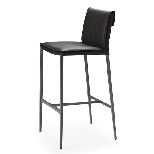 简艺Isabel Barstool家用中岛台高脚凳酒吧吧椅皮艺吧台椅高脚椅