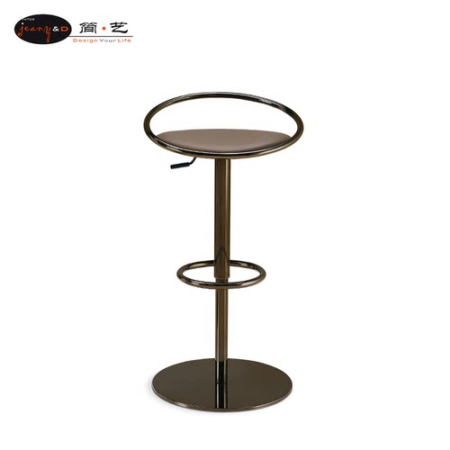 简约吧台椅电镀五金旋转可定制