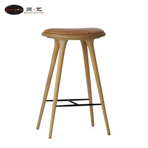 简约创意皮质纯实木实木凳