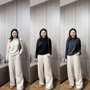 丽的城9531领口袖口蕾丝德绒长袖打底衫小衫卫衣