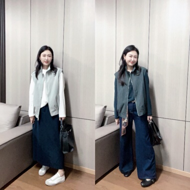 丽的城190291立领拉链马甲