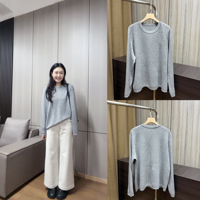 丽的城6097圆领长袖针织衫毛衫