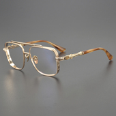 纯钛大框近视眼镜男款 潮流光学眼镜框素颜眼镜架CH8012 大脸时尚