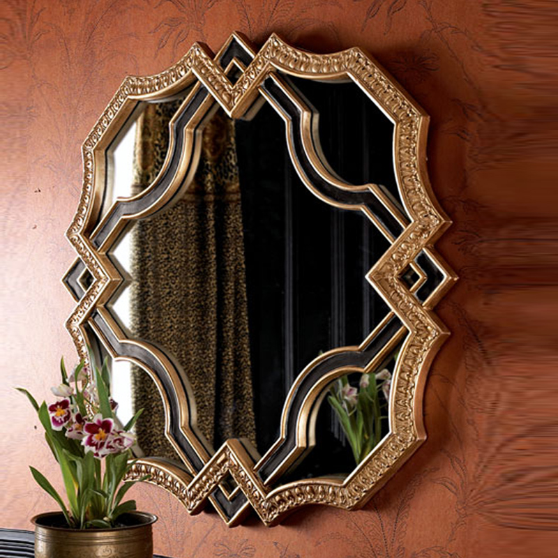 简约现代美式竖版玄关装饰画孔样板房餐厅卧室墙画立体镜框可定制图片