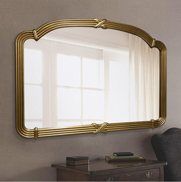 原创设计欧美式梳妆化妆镜玄关装饰镜壁挂墙面镜仿古镜面家具定制