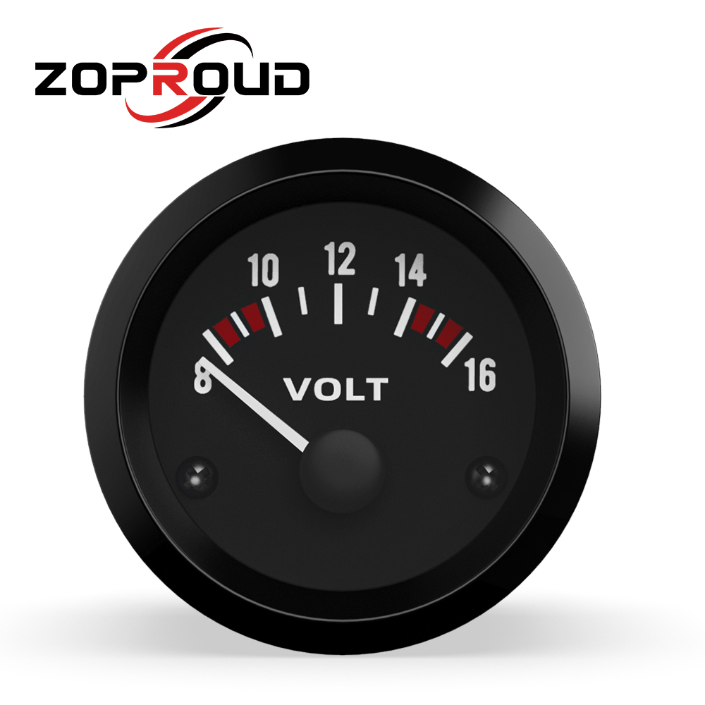 52mm汽车改装仪表电压表 12/24V汽车通用电压表