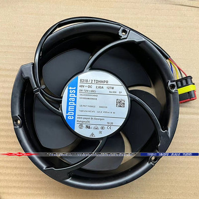 全新原装进口 ebmpapst 6318/2TDHHPR 48V 127W ABB变频器专风扇