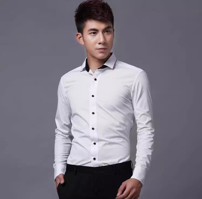 g2000翻领长袖韩版新品促销修身