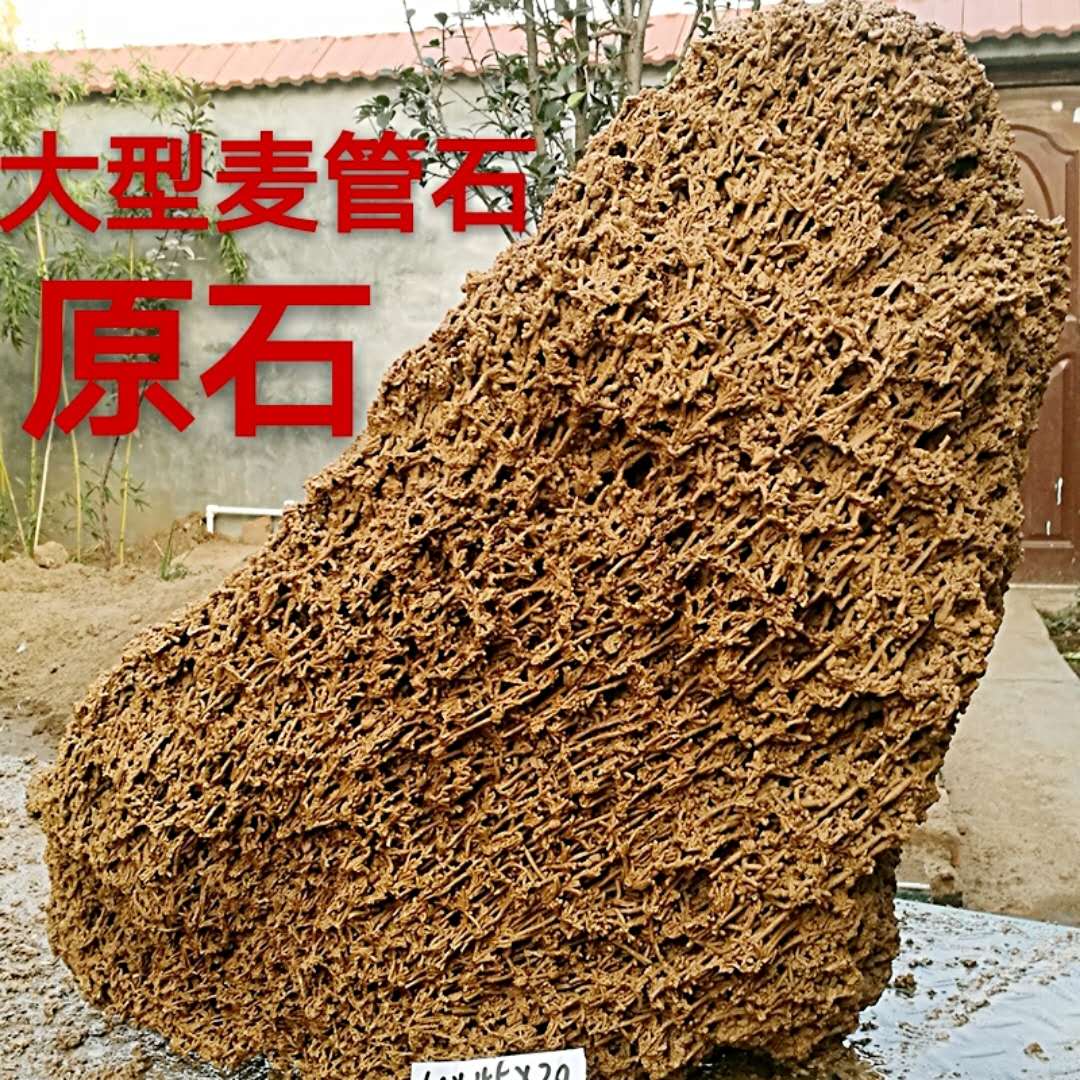 麦管石原天然吸水假山盆景