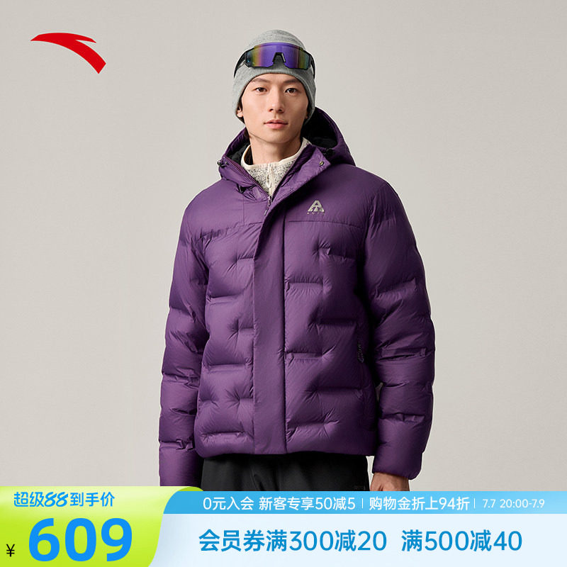 安踏羽绒服面包大地之壳保暖外套