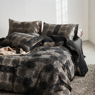 侘寂风A类100全棉床上四件套2025新款纯棉床单被套床笠中古风床品