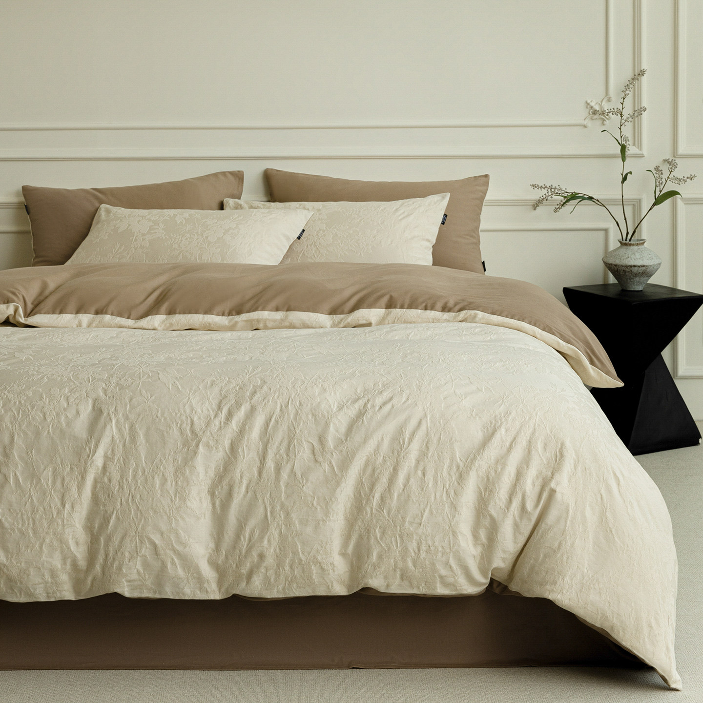 2026新款全棉色织提花四件套100%纯棉床单被套床笠高级感床上用品,床上用品,床品套件/四件套/多件套,淘宝优惠券,粉丝福利购,淘宝优惠卷